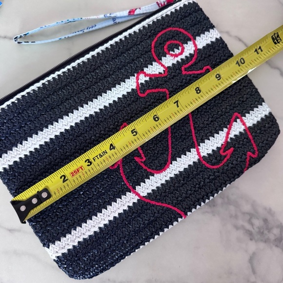 Vera Bradley Anchors Aweigh Straw Wristlet - Picture 7 of 7